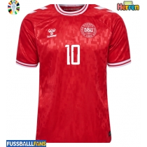 Dänemark Christian Eriksen #10 Heimtrikot EM 2024 Kurzarm